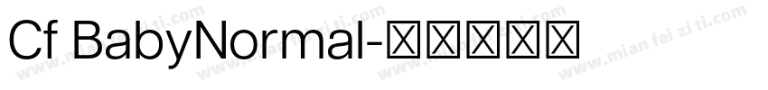 Cf BabyNormal字体转换